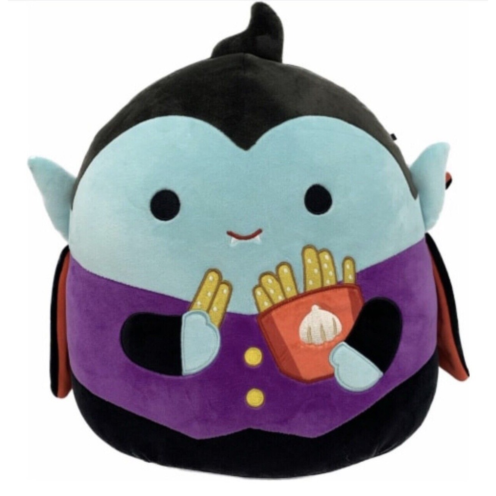 Squishmallows Vince Theโ Vampire With Garlic Fries Halloween 12" NEW